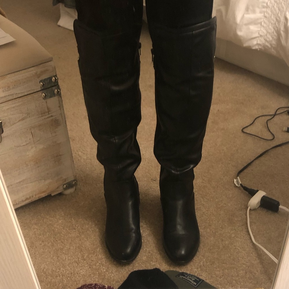 Call It Spring Knee High Black Boots